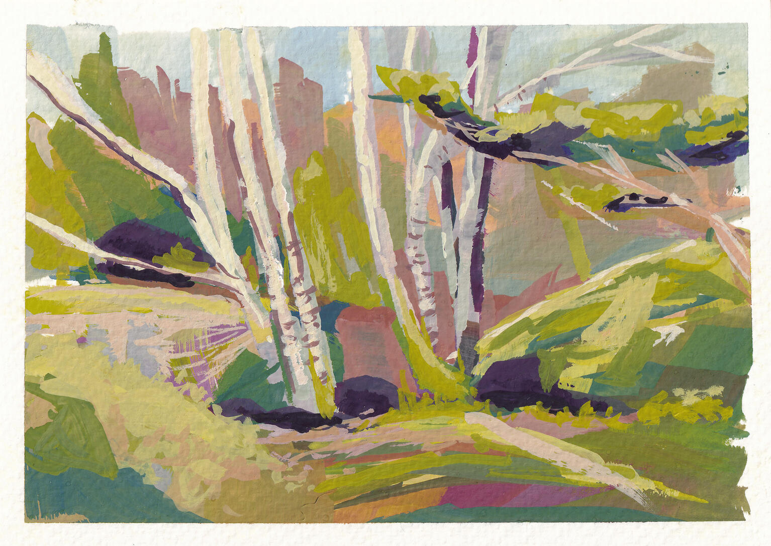 gouache on paper