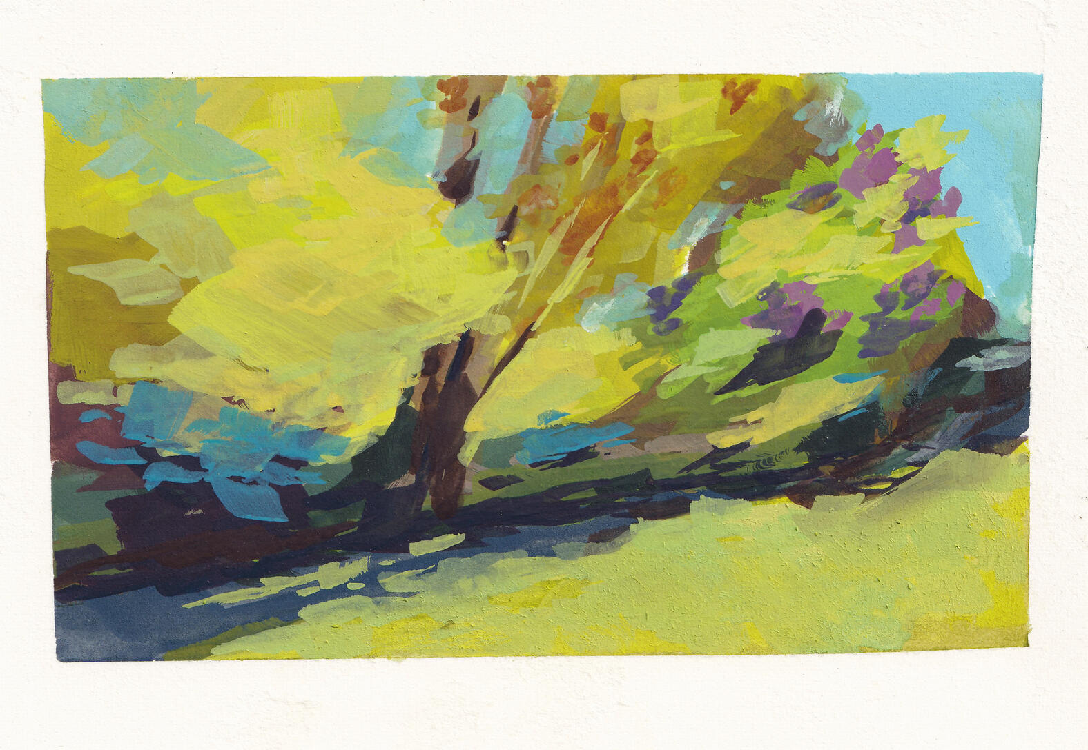 gouache on paper