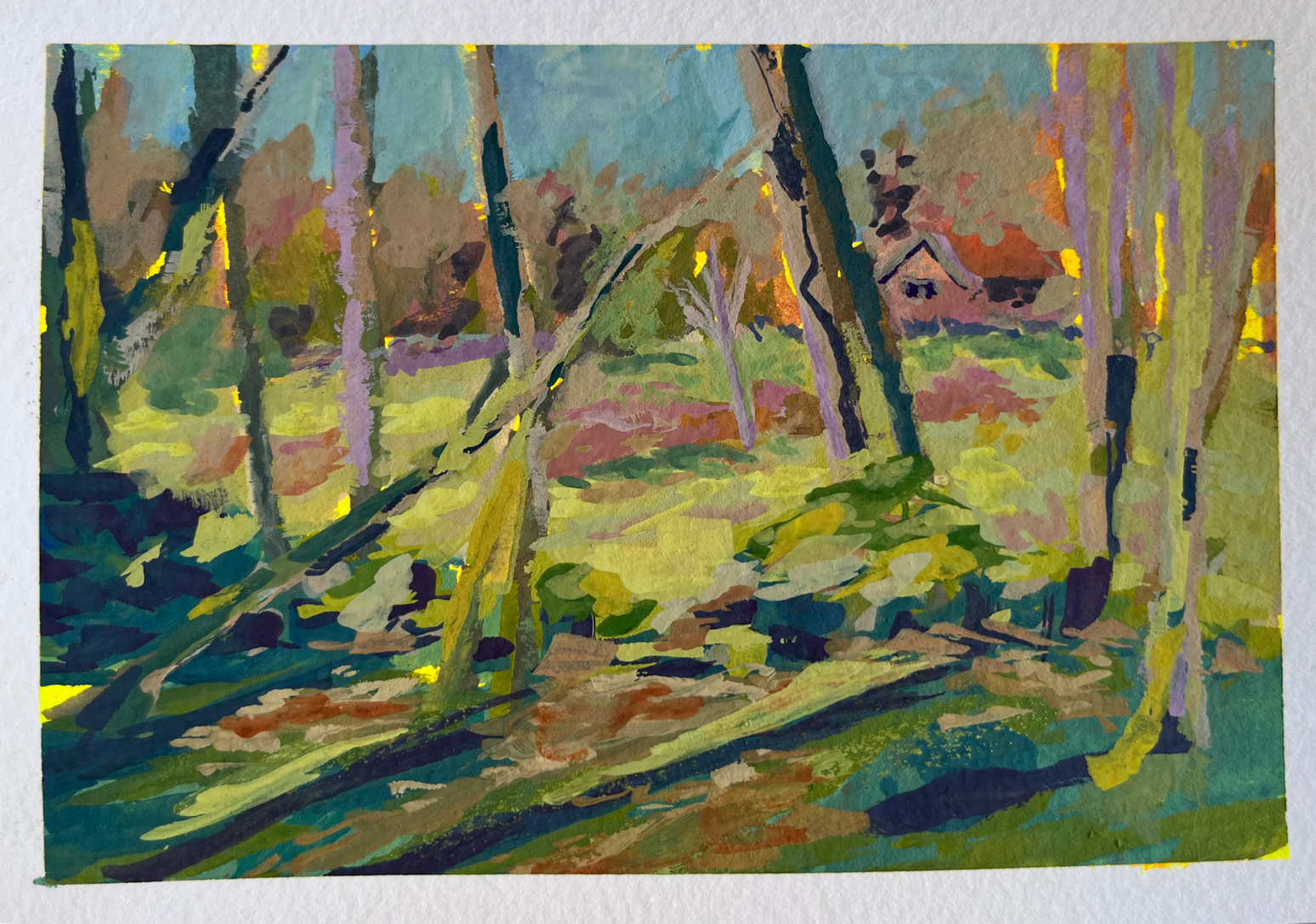 gouache on paper