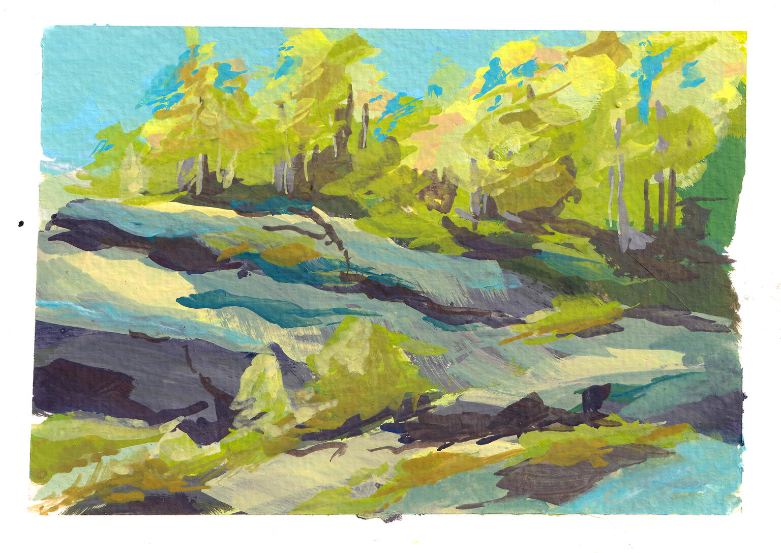 gouache on paper