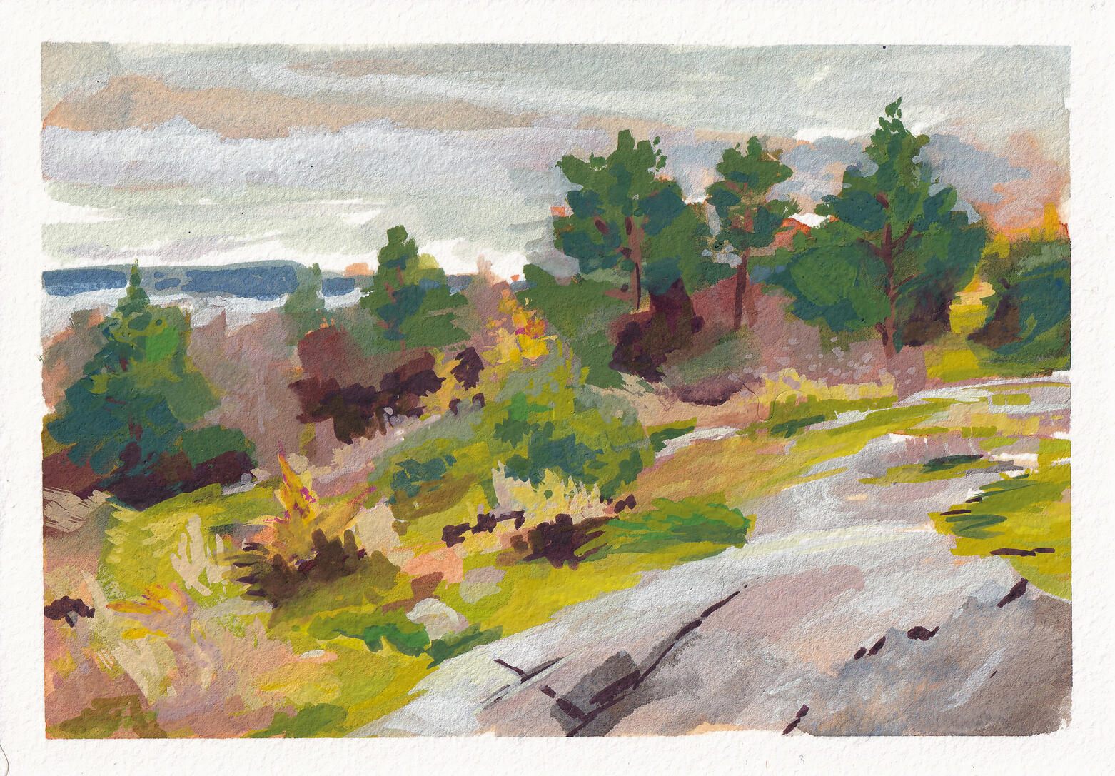 gouache on paper