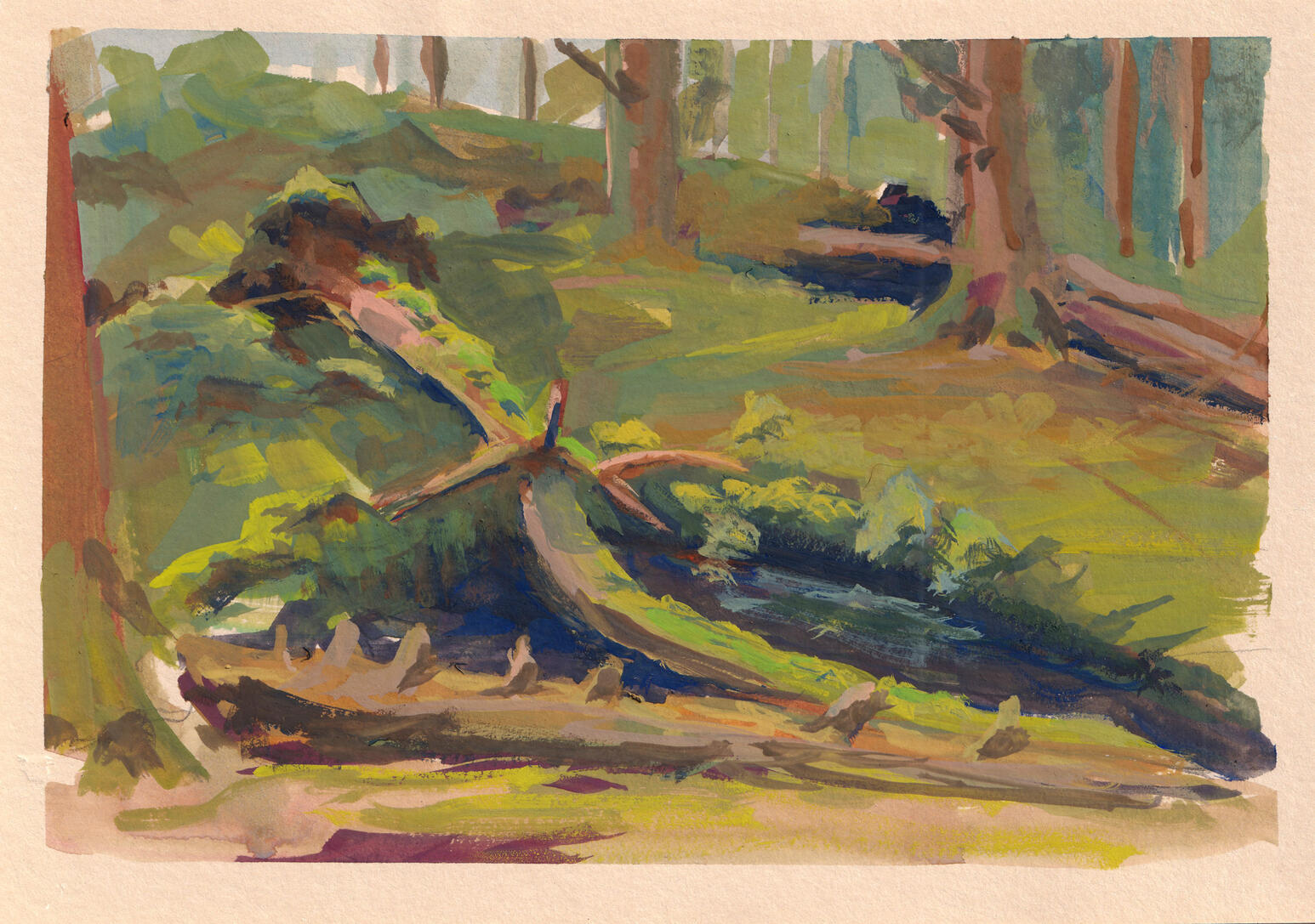 gouache on paper