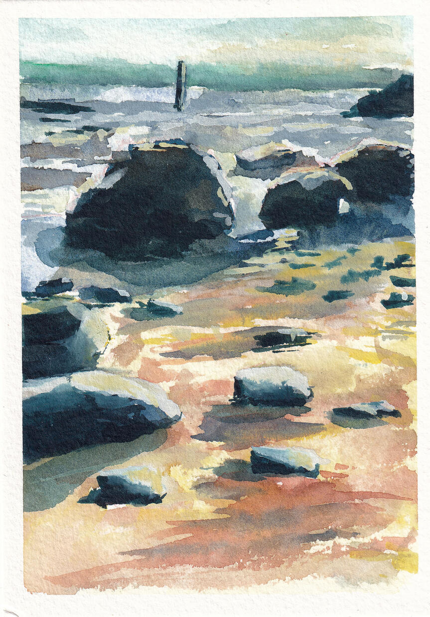 watercolour on paper